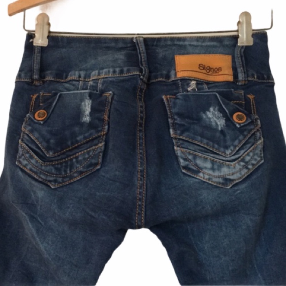 Excellent condition Signos rare 8-button fly jeans